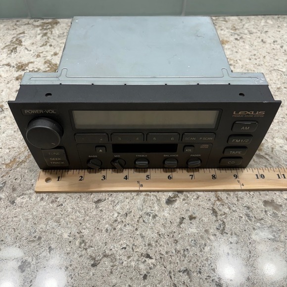 Vtg Lexus LS400 Premium Sound System AM/FM Radio Tape Deck Untested - Picture 7 of 7